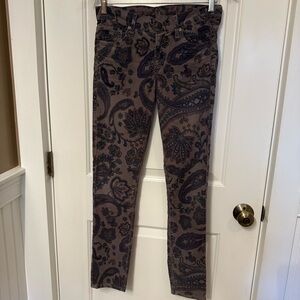 CITIZENS OF HUMANITY PANTS THOMPSON MEDIUM RISE 29” SKINNY GRAY CORDUROY Size 27